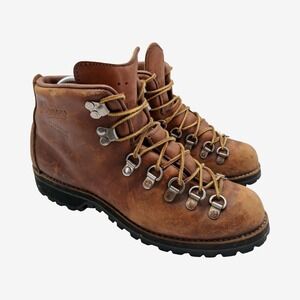 Danner 2816 Boots Mens Size 8 Brown Leather Vibram Combat Hiking Ankle USA